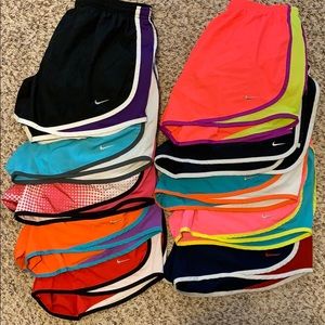 10 pair of Nike shorts